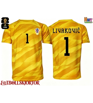 Kroatien Dominik Livakovic #1 Målvakt Hemmatröja VM 2026 Kortärmad